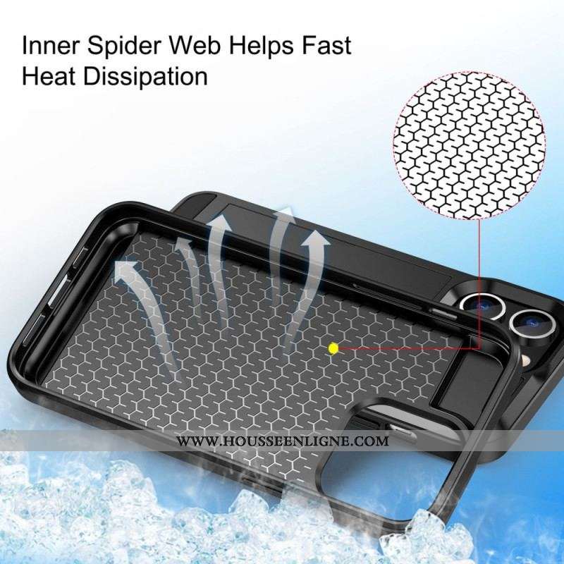 Coque iPhone 14 Porte-Carte à Glissière