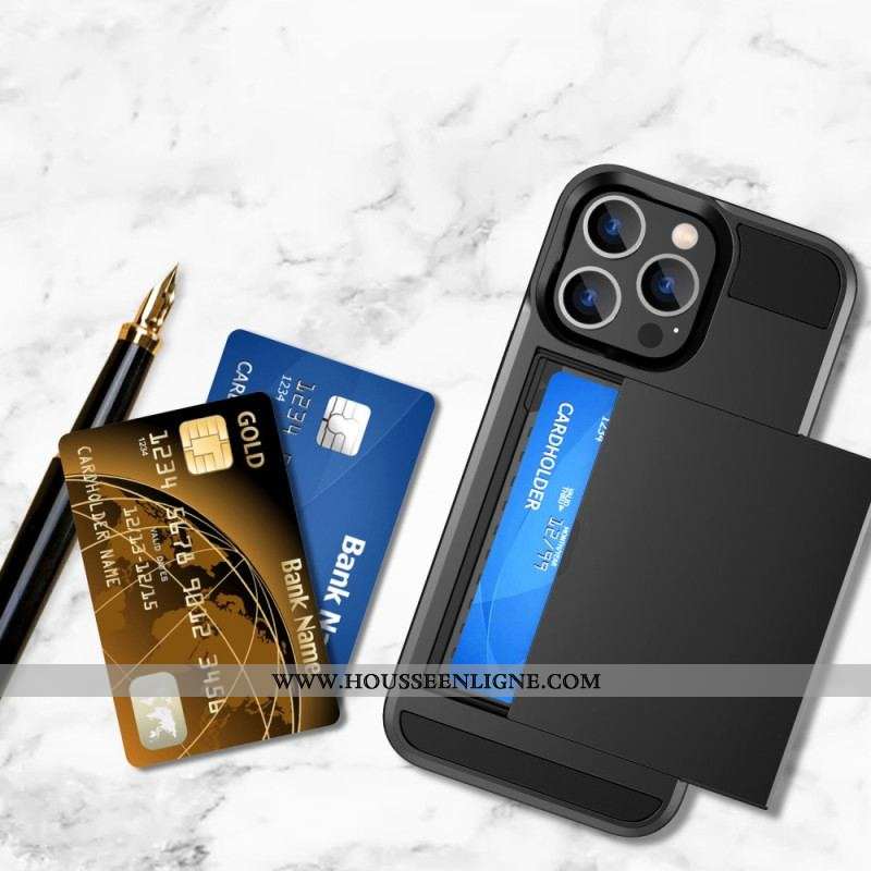 Coque iPhone 14 Porte-Carte à Glissière