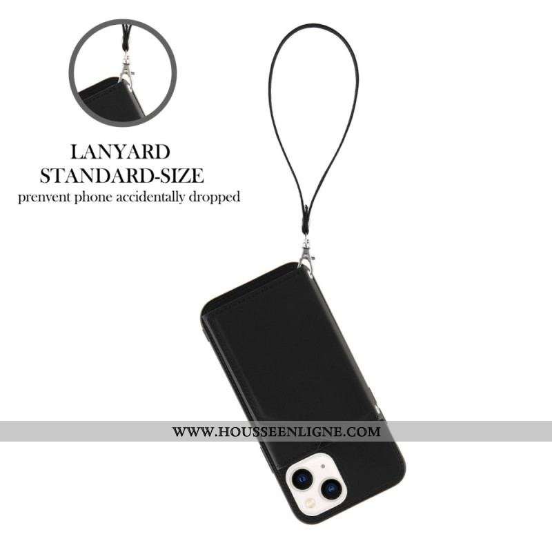 Coque iPhone 14 Porte-Cartes à Lanière