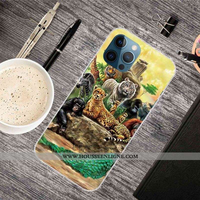 Coque iPhone 14 Pro Animaux Safari