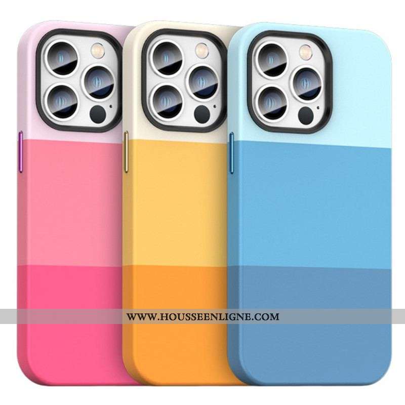 Coque iPhone 14 Pro Bandes Colorées