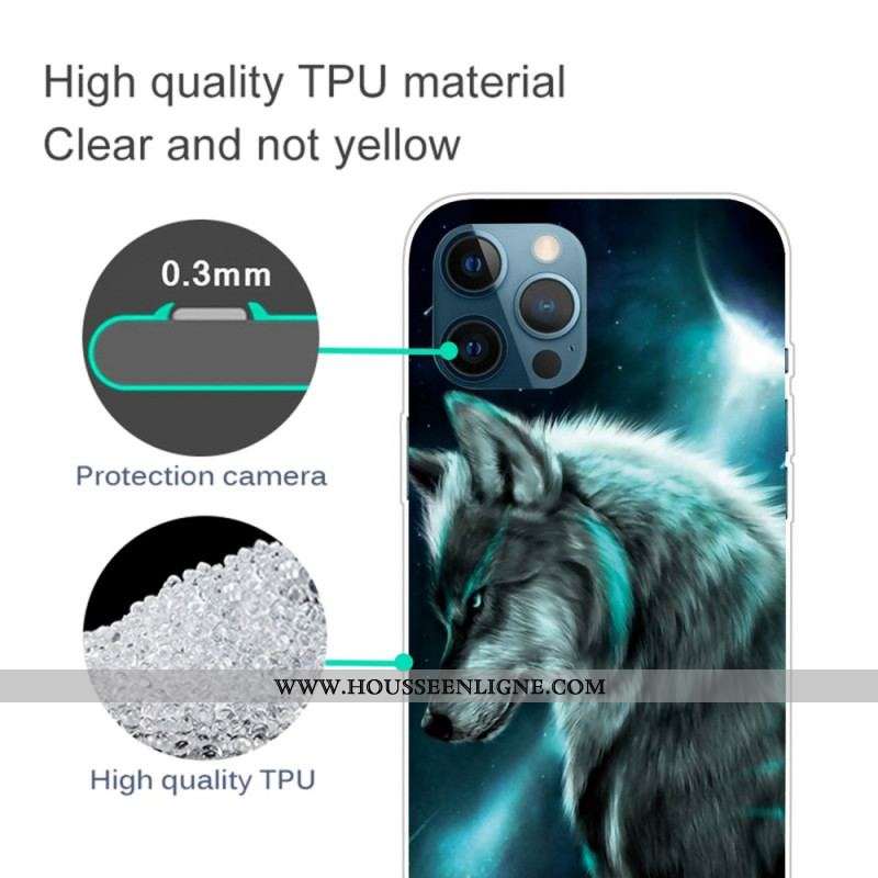 Coque iPhone 14 Pro Déclinaisons Loup