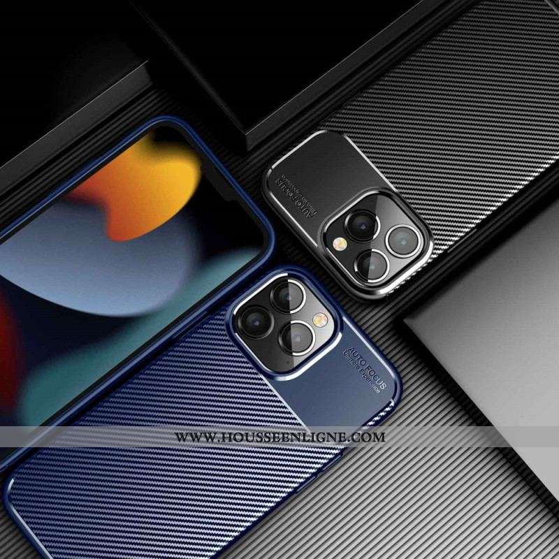 Coque iPhone 14 Pro Fibre Carbone Flexible
