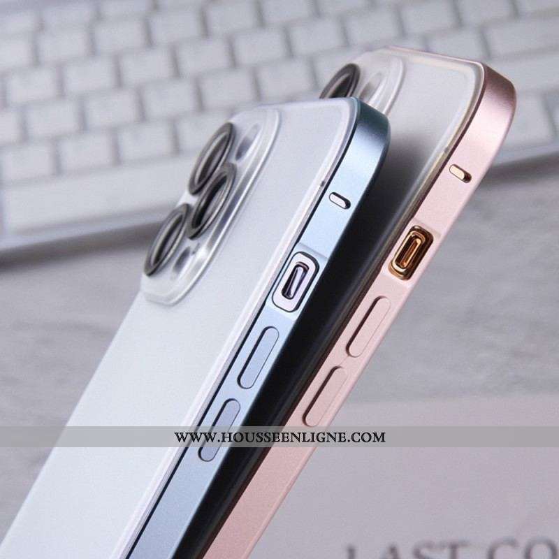 Coque iPhone 14 Pro Givrée Effet Métal
