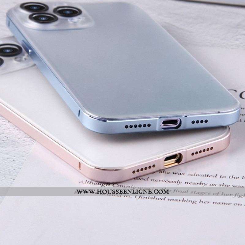 Coque iPhone 14 Pro Givrée Effet Métal