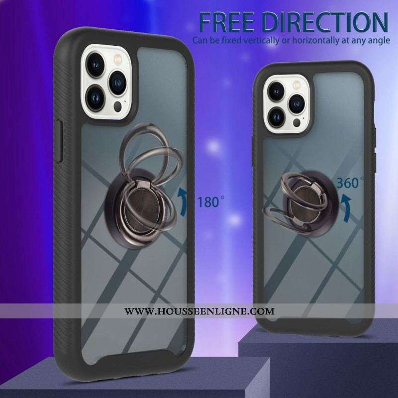 Coque iPhone 14 Pro Hybride Anneau-Support