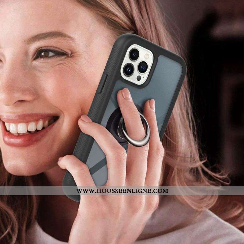 Coque iPhone 14 Pro Hybride Anneau-Support