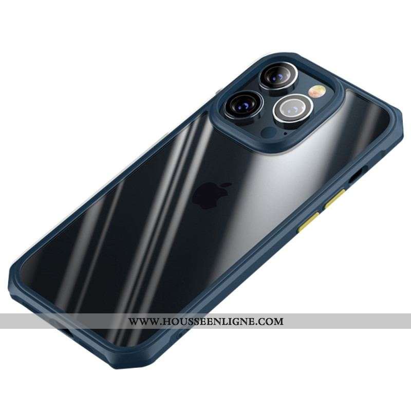 Coque iPhone 14 Pro Hybride Boutons Colorés