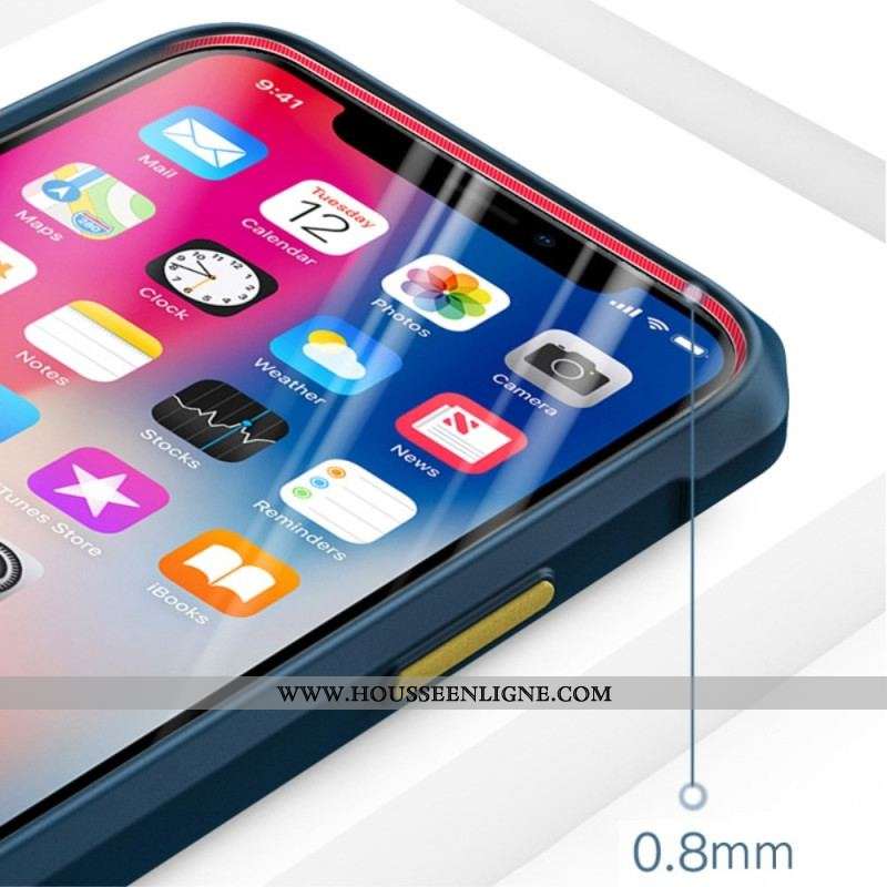 Coque iPhone 14 Pro Hybride Boutons Colorés