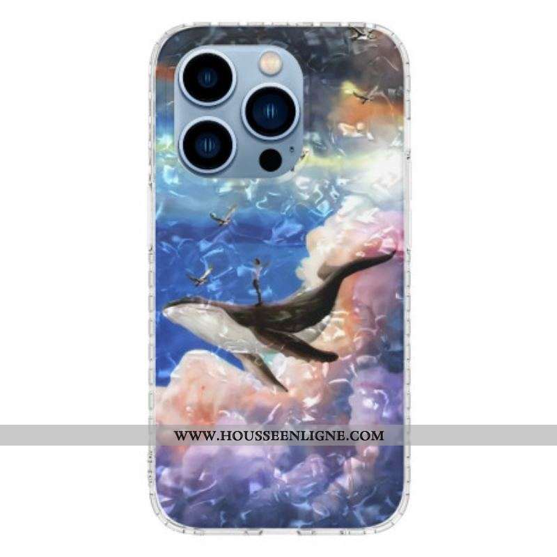 Coque iPhone 14 Pro Max Baleine Stylée