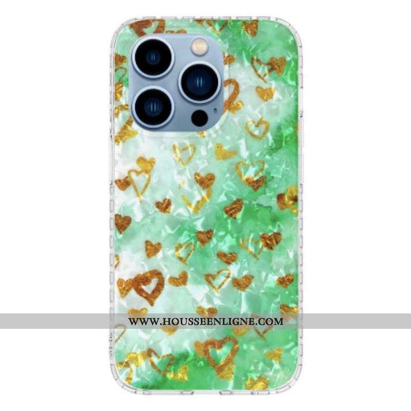Coque iPhone 14 Pro Max Coeurs Stylés