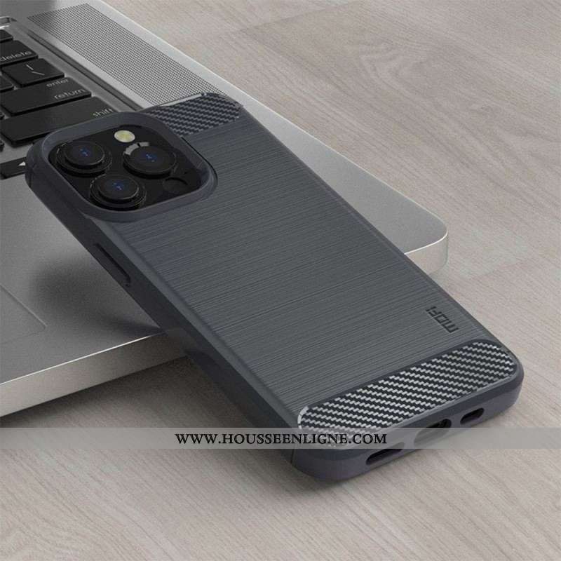 Coque iPhone 14 Pro Max Fibre Carbone Brossée MOFI