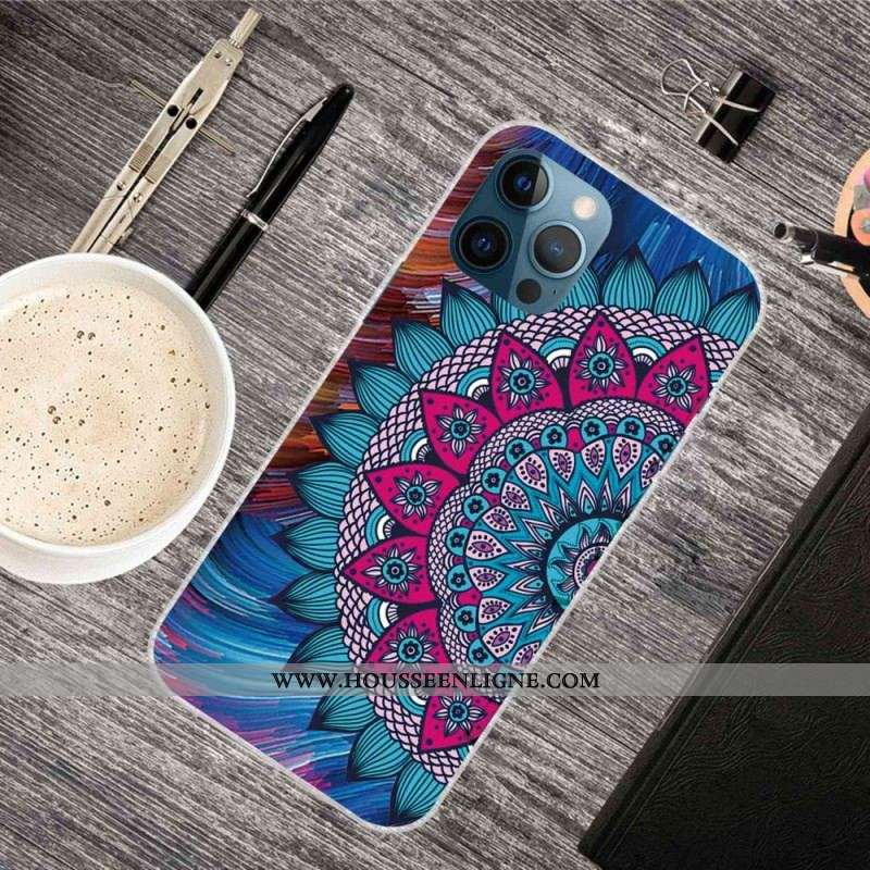 Coque iPhone 14 Pro Max Mandala Coloré