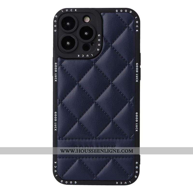 Coque iPhone 14 Pro Max Matelassée Good Luck