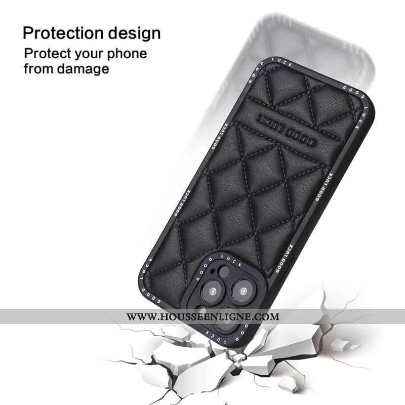 Coque iPhone 14 Pro Max Matelassée Good Luck