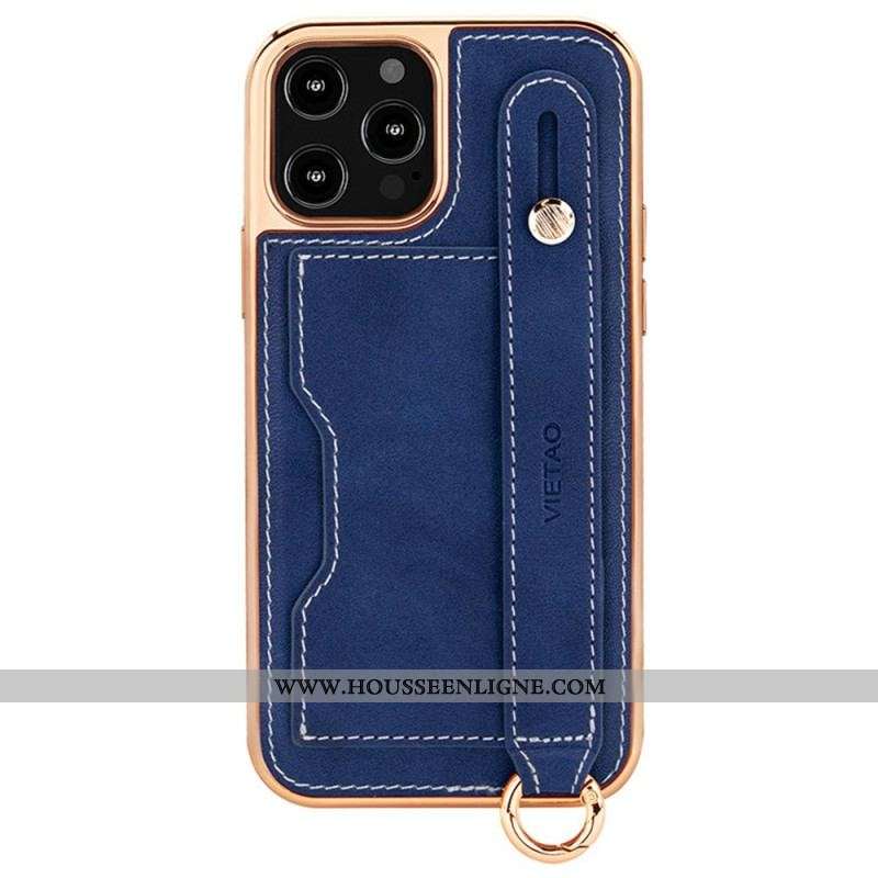Coque iPhone 14 Pro Max Porte-Carte avec Sangle Support Vietao