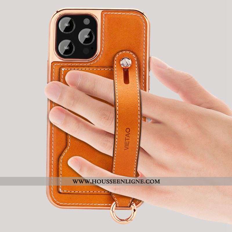 Coque iPhone 14 Pro Max Porte-Carte avec Sangle Support Vietao