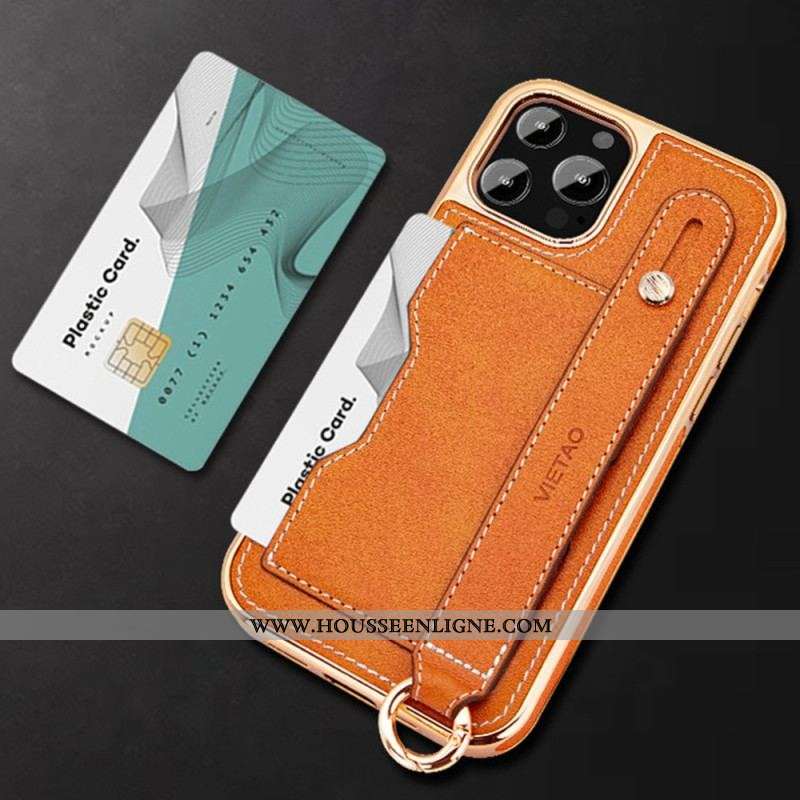 Coque iPhone 14 Pro Max Porte-Carte avec Sangle Support Vietao