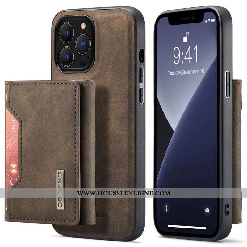 Coque iPhone 14 Pro Max Porte-Cartes Détachable DG.MING