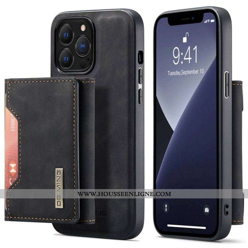 Coque iPhone 14 Pro Max Porte-Cartes Détachable DG.MING