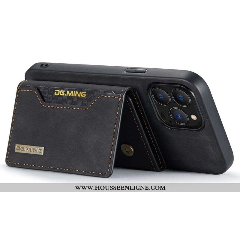Coque iPhone 14 Pro Max Porte-Cartes Détachable DG.MING