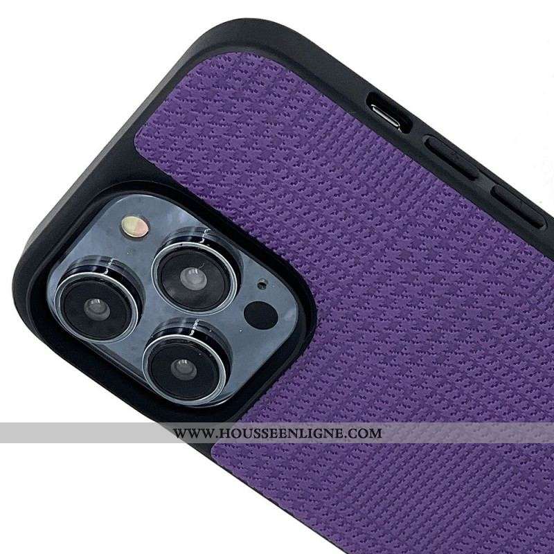 Coque iPhone 14 Pro Max Simili Cuir Croisé