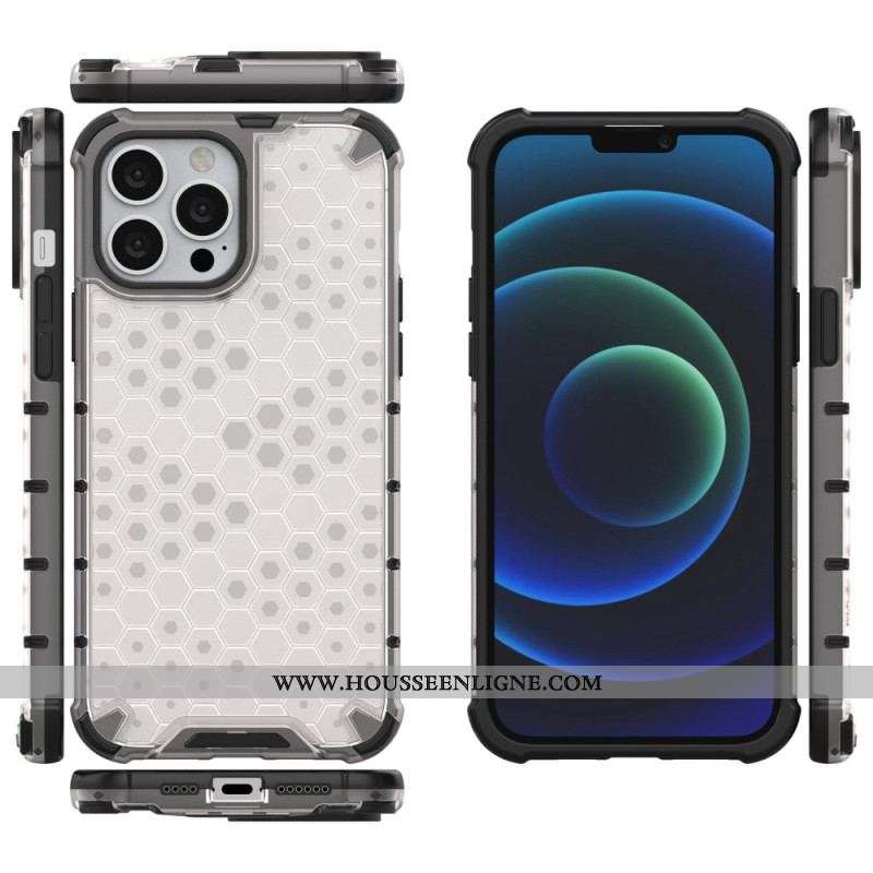Coque iPhone 14 Pro Max Style Nid d'Abeille