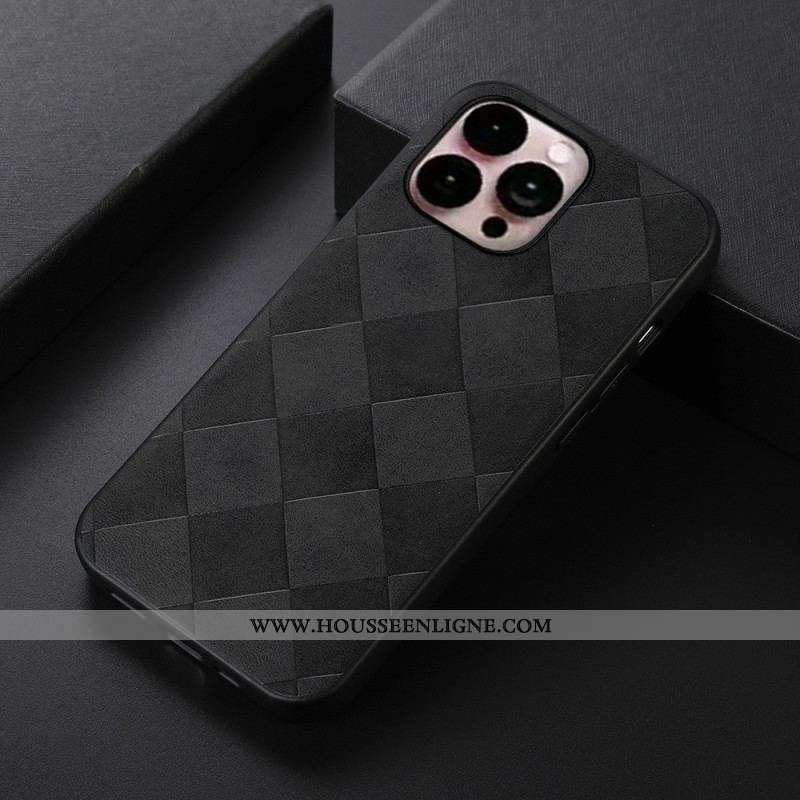 Coque iPhone 14 Pro Max Texture Tissée