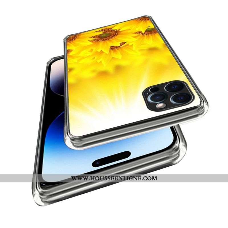 Coque iPhone 14 Pro Max Tournesols Intenses