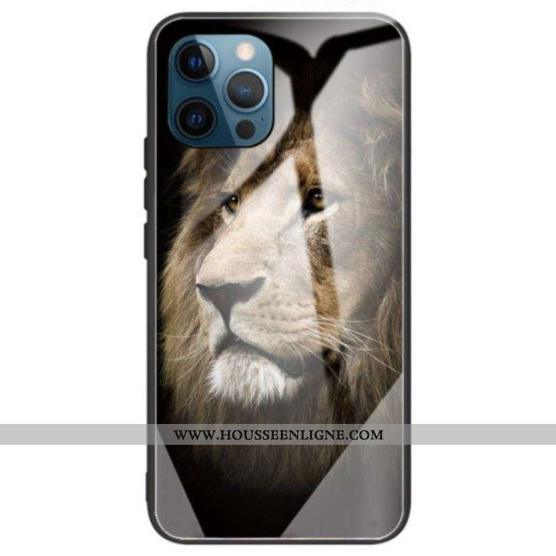 Coque iPhone 14 Pro Max Verre Trempé Lion