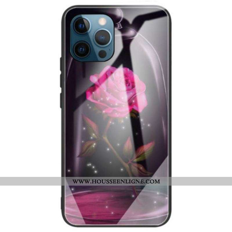 Coque iPhone 14 Pro Max Verre Trempé Rose