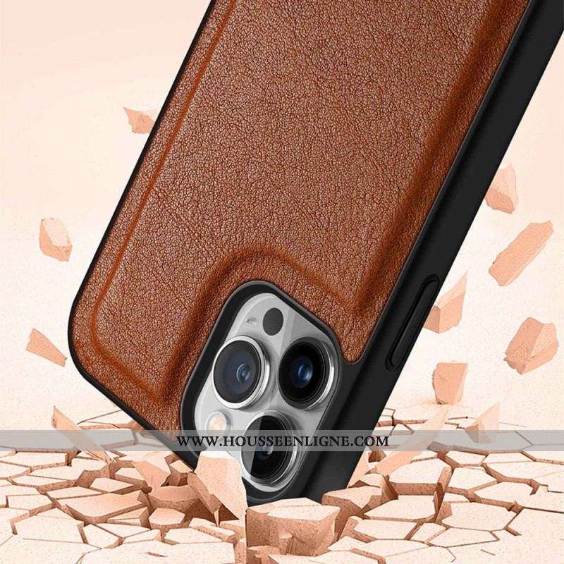 Coque iPhone 14 Pro Max Véritable Cuir CASENEO