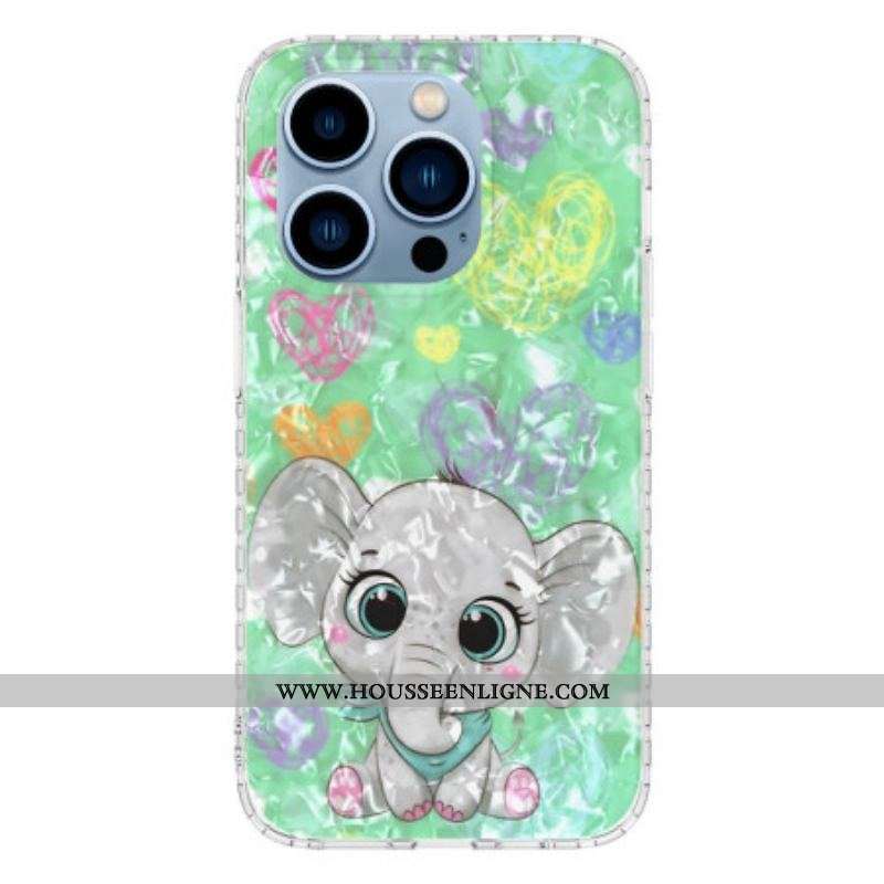 Coque iPhone 14 Pro Max Éléphant Stylé