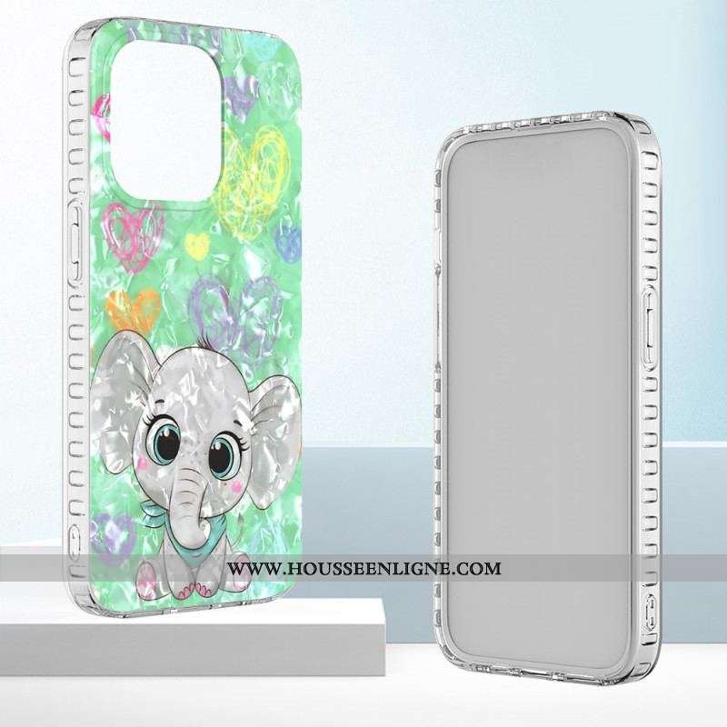 Coque iPhone 14 Pro Max Éléphant Stylé