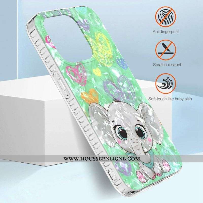 Coque iPhone 14 Pro Max Éléphant Stylé