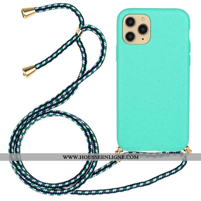Coque iPhone 14 Pro Max à Cordon Paille de Blé