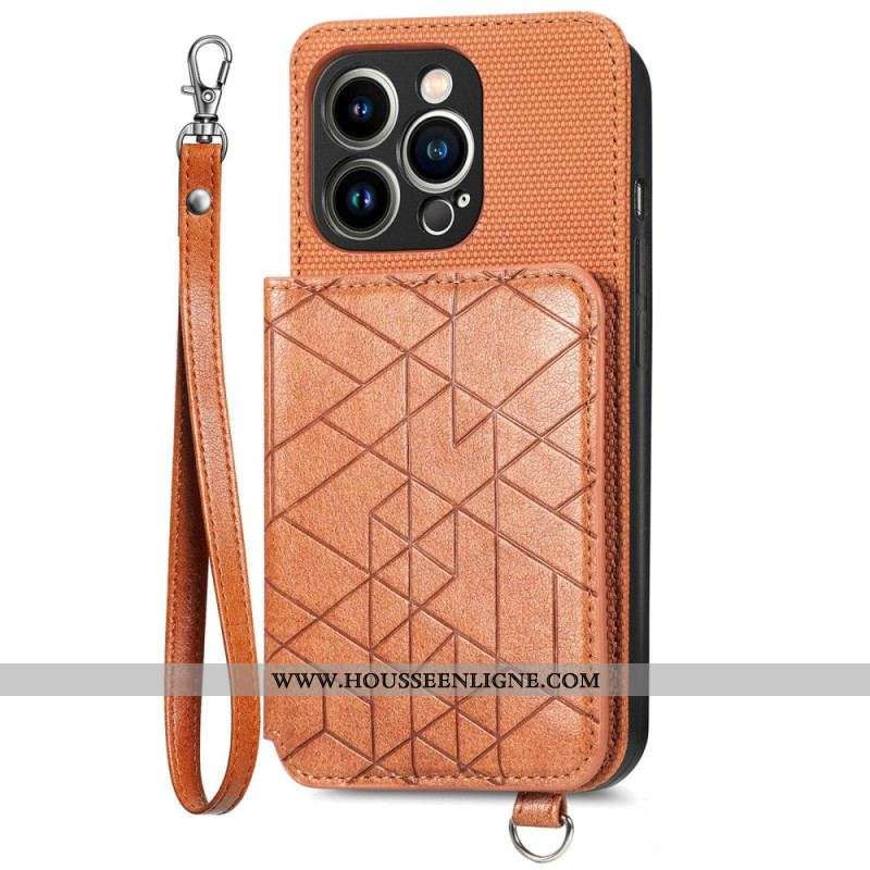 Coque iPhone 14 Pro Portefeuille et Lanière