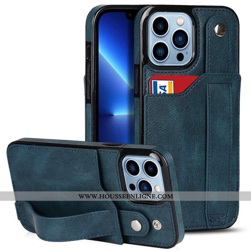 Coque iPhone 14 Pro RFID Porte-Cartes avec Sangle