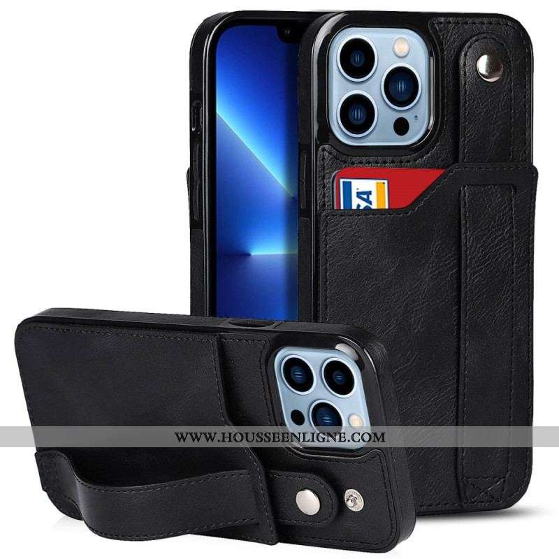 Coque iPhone 14 Pro RFID Porte-Cartes avec Sangle
