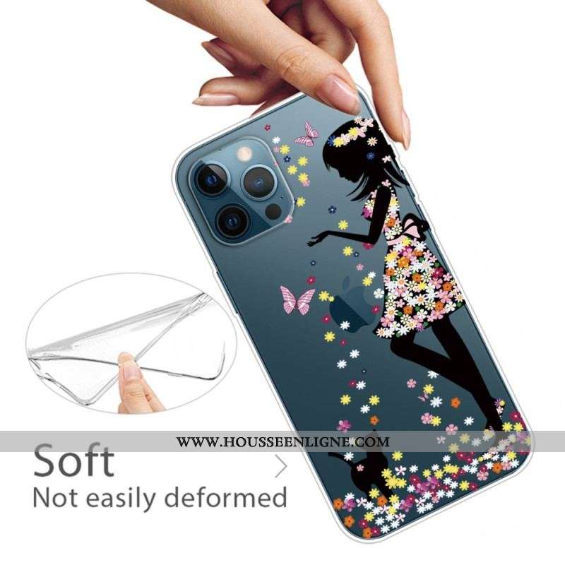Coque iPhone 14 Pro Transparente Jeune Fille
