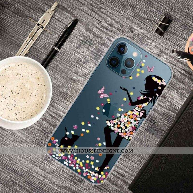 Coque iPhone 14 Pro Transparente Jeune Fille