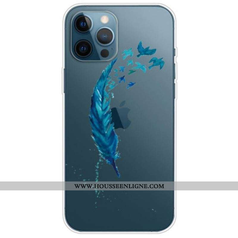 Coque iPhone 14 Pro Transparente Plume