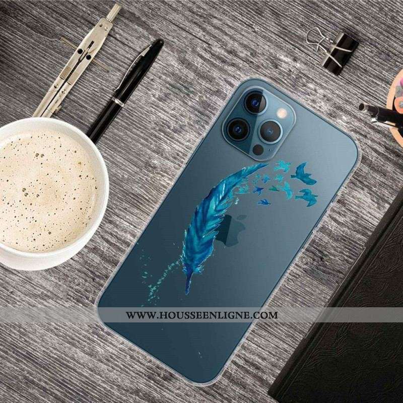 Coque iPhone 14 Pro Transparente Plume