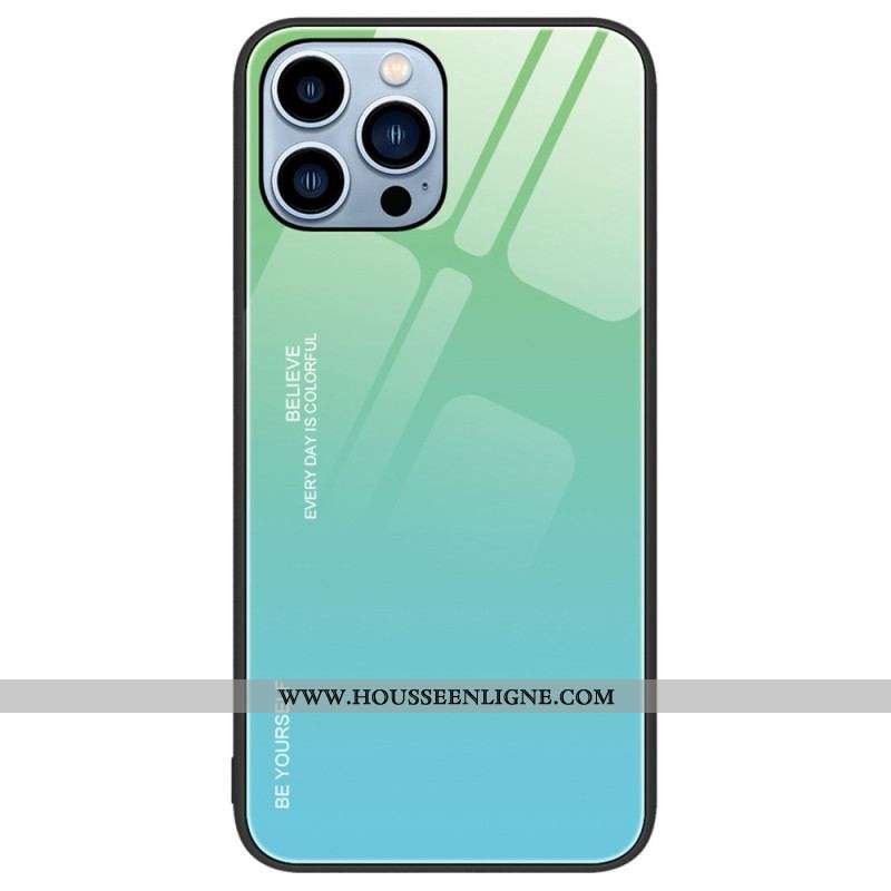 Coque iPhone 14 Pro Verre Trempé Be Yourself