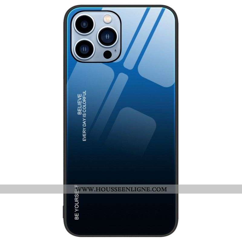 Coque iPhone 14 Pro Verre Trempé Be Yourself