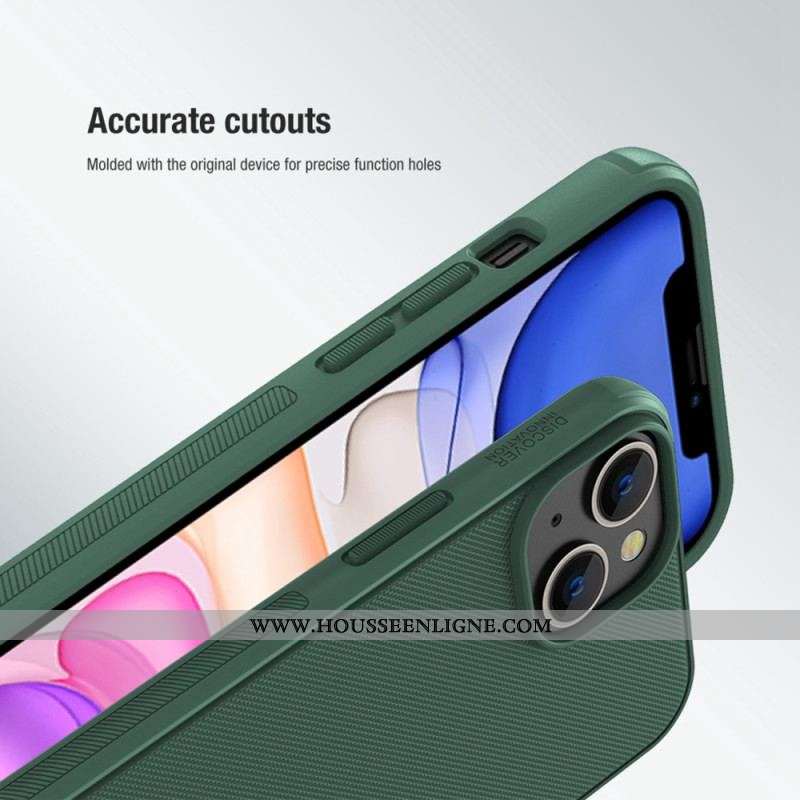 Coque iPhone 14 Rigide Givré Nillkin