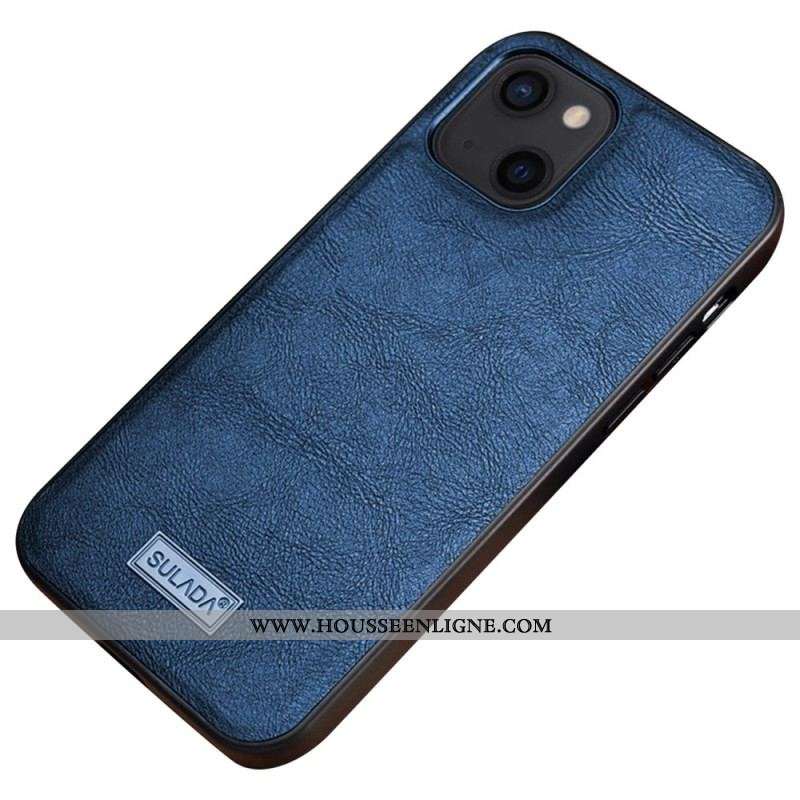 Coque iPhone 14 SULADA Effet Cuir