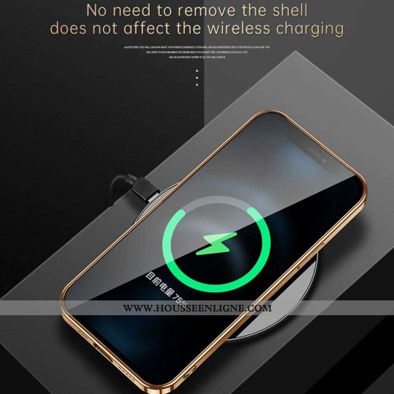 Coque iPhone 14 Style Cuir SULADA