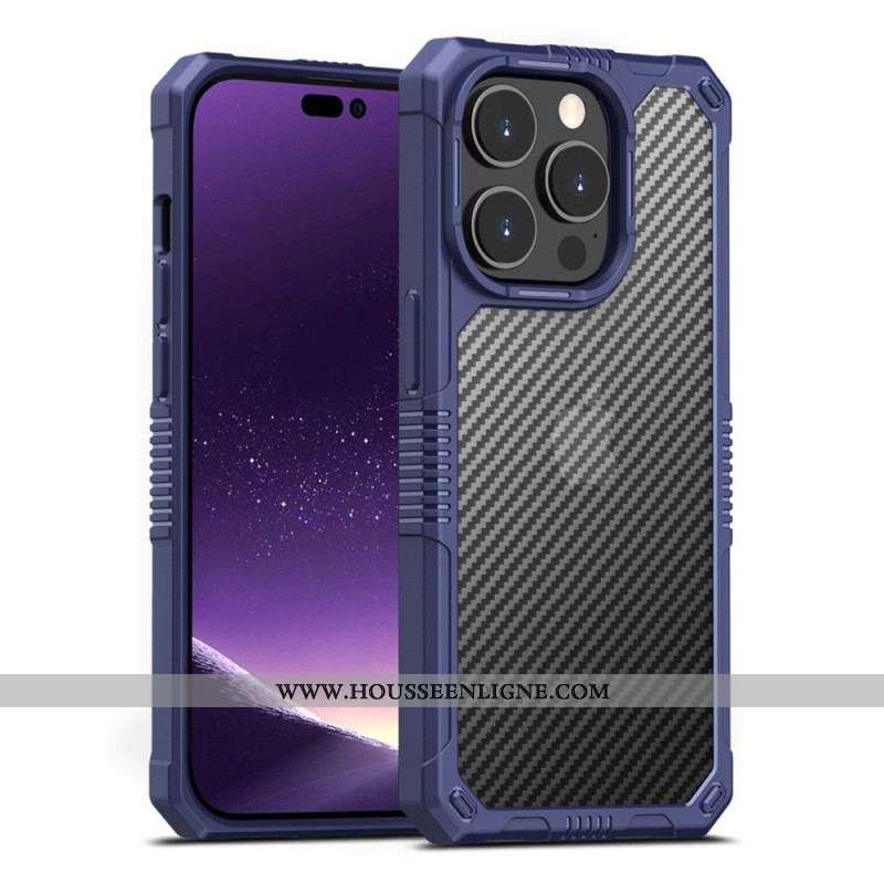 Coque iPhone 14 Translucide Fibre Carbone