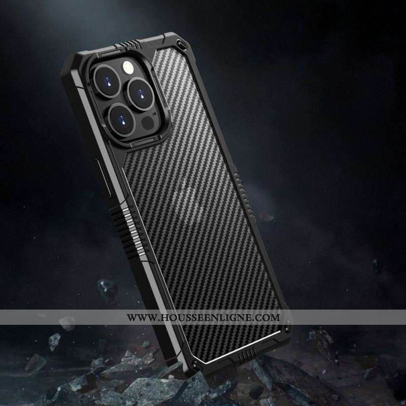 Coque iPhone 14 Translucide Fibre Carbone